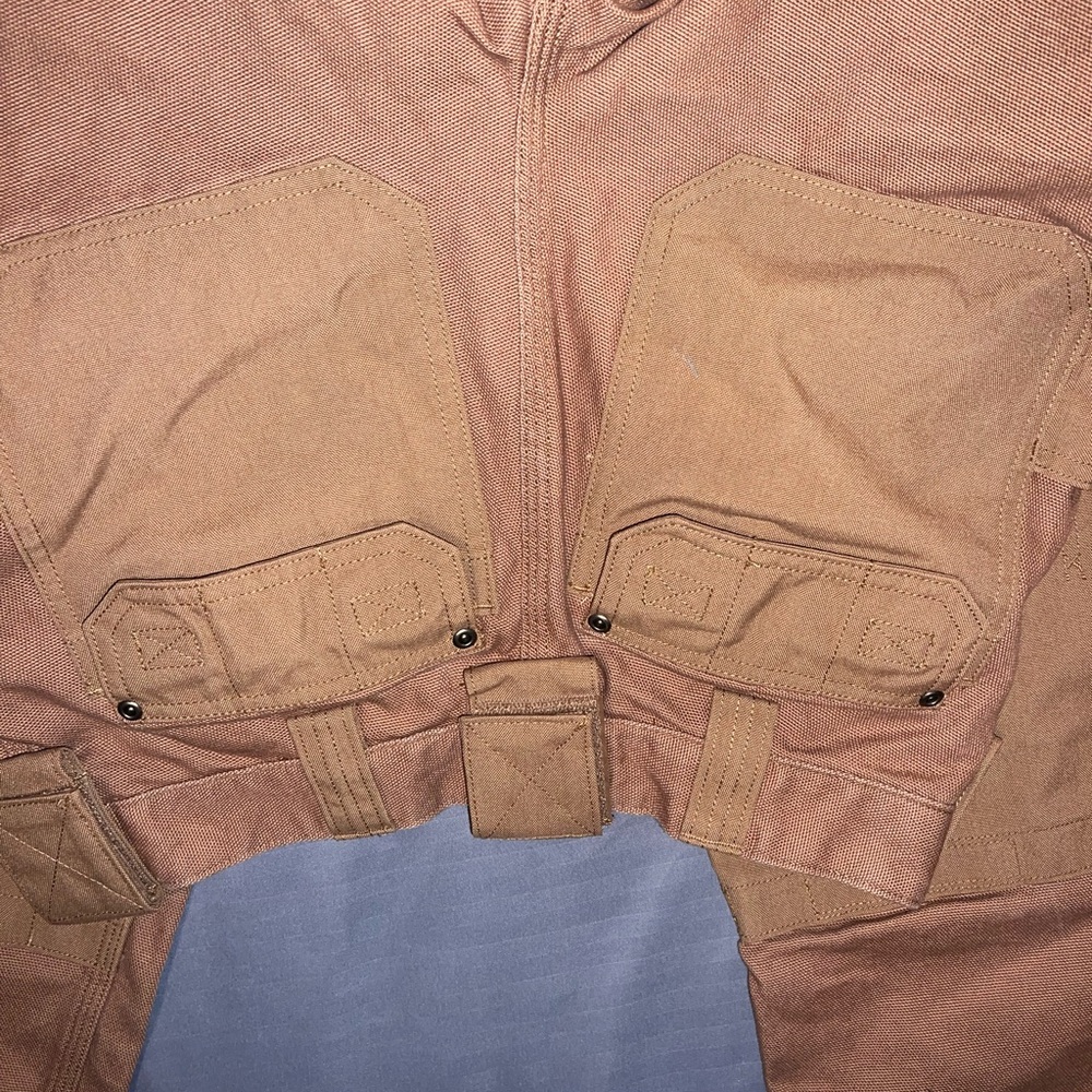 NWOT Men’s Duluth Tan Cargo Pants fire hose relaxed reinforced canvas 30x30 - Picture 4 of 4